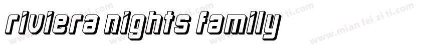 Riviera Nights Family字体转换